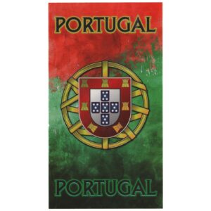 Toalha de Praia Microfibra Bandeira de Portugal Colorida
