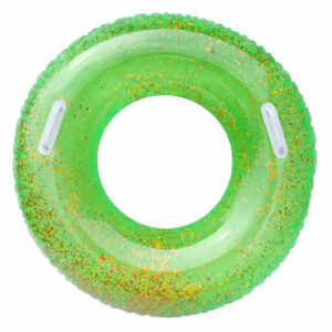 Bóia Insuflável 76cm com Purpurinas e Pegas Aremar Verde