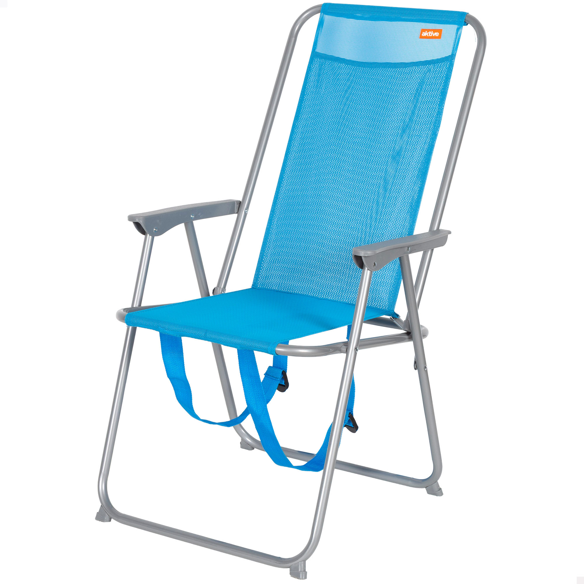 Cadeira de Praia Alta Lisa Mochila Aktive Azul