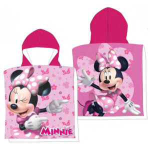 Poncho de Praia Criança Poliéster Minnie Lacinhos Disney