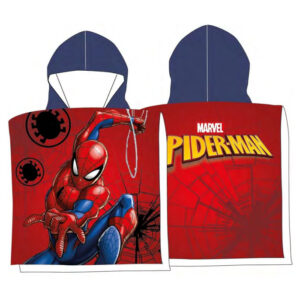 Poncho de Praia Criança Poliéster Homem-Aranha Teia Marvel
