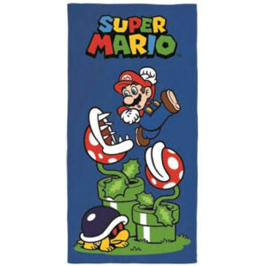 Toalha de Praia Microfibra Criança Super Mário Nintendo