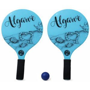 Conjunto Raquetes de Praia Conchas Algarve ArtiPraia Azul