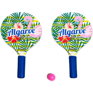 Conjunto Raquetes de Praia Flamingo Algarve Take & Enjoy
