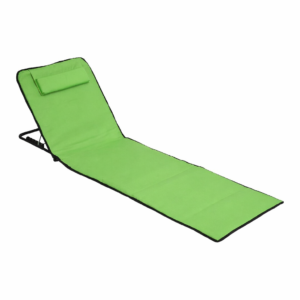 Esteira de Praia Dobrável com Encosto e Almofada 145x47cm Turymar Verde