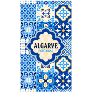 Toalha de Praia Microfibra Azulejos Algarve Portugal Take & Enjoy