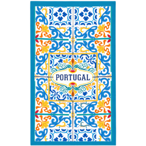 Toalha de Praia Microfibra Azulejos Tradicionais Decorativos Portugal Take & Enjoy