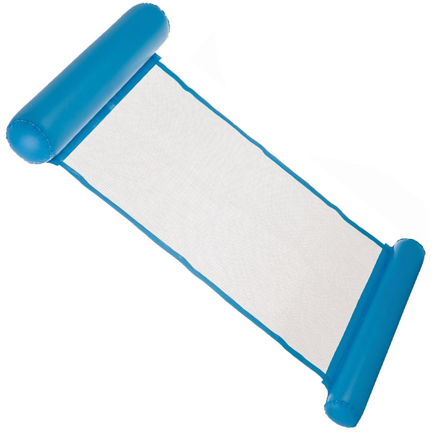 Colchão Flutuante com Rede Liso 140x73 Aremar Azul